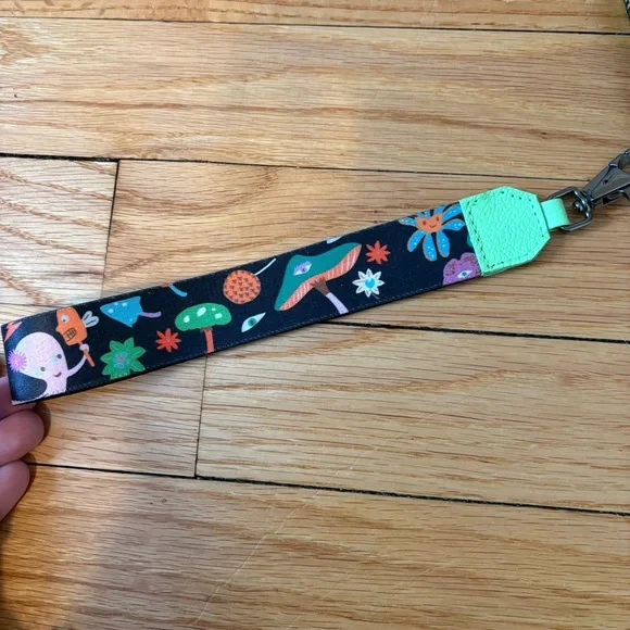 Min & Mon Francis green leather wallet with all over eyes embroidery - Picture 3 of 6